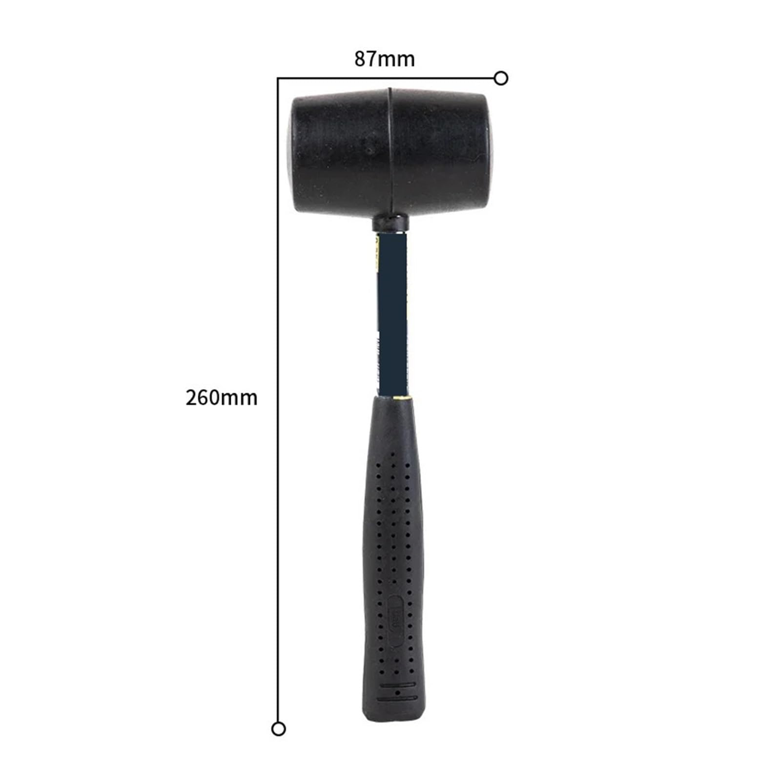 martello Martello in gomma for campeggio, pavimenti, picchetti for tende, lavorazione del legno, lavori con colpi morbidi senza danni(12OZ)