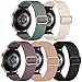 Hgsxst 5 Pack Elastic Straps Compatible with Samsung Galaxy Watch 7 6 5 4 40/44mm Strap/Galaxy Watch 6 4 Strap 42/46mm 43/47mm/Active 2, 20mm Stretchy Elastic Sport Band for Women Men
