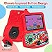 VOLGUARD II Kids Handheld Game Console with 220 Preloaded Retro Video Games, 3.5'' IPS Screen Adjustable Brightness & Volume, Portable Hand Held Game Player Toy for Travel, Ideal Christmas RED