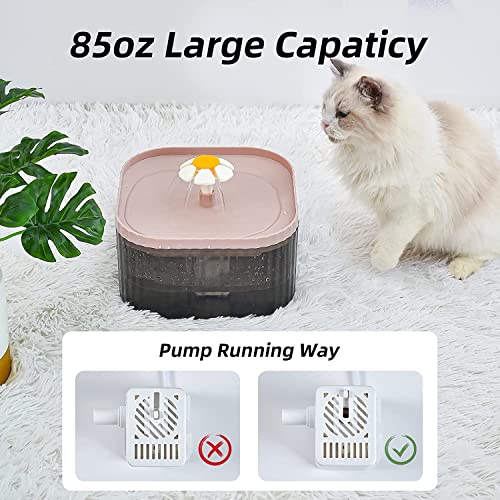 Fuente de agua para gatos 2.5L con bomba silenciosa miniatura 3