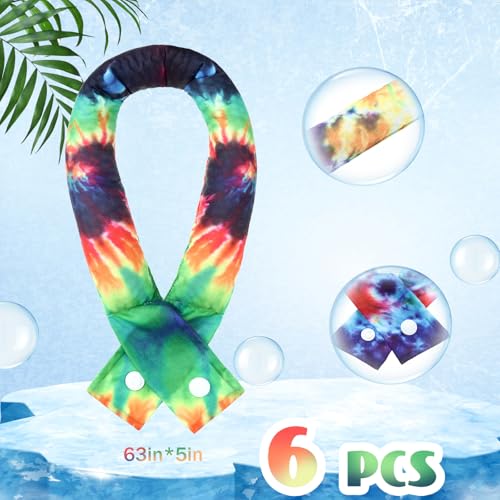 Image of Xuhal 6 Pcs Cooling Neck Wraps Cooling Bandana