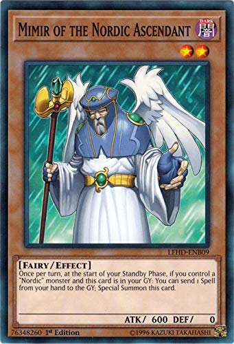 Amazon.com: Yu-Gi-Oh! - Mimir of The Nordic Ascendant - LEHD-ENB09 - Common  - 1st Edition - Legendary Hero Decks
