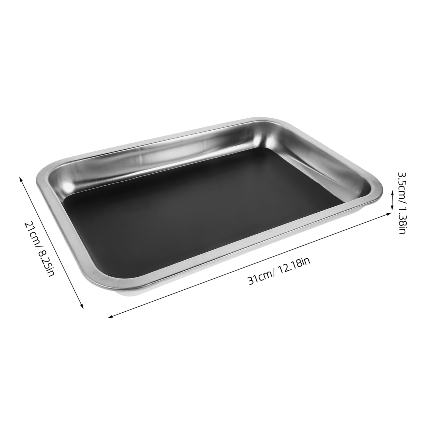 HEMOTON Biology Experiments Teaching Instrument 31x21x4cm Dissecting Tray Lab Experiment Tray Wax Pan for Safe Dissection