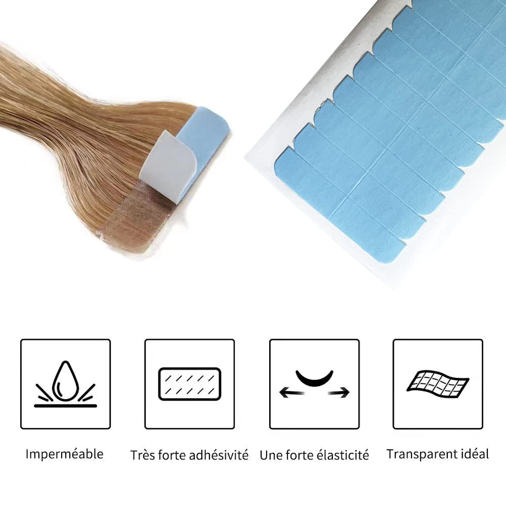40 Pièces De Ruban Adhésif Double Face 1.5" Pour Peau/cheveux - Adhésif à Trame Homogène - Neuf Sans étiquettes