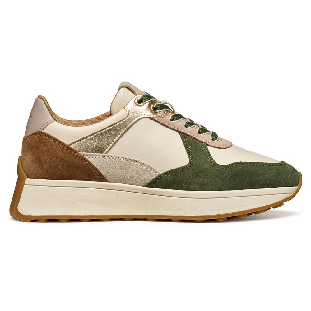 Geox Women's D Amabel Trainers, Beige, 5 UK