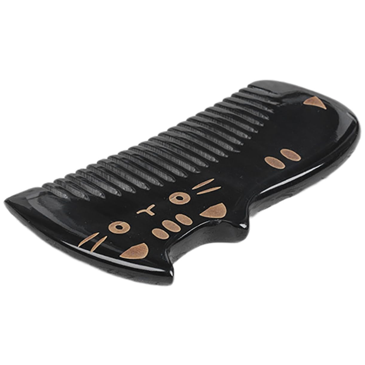 Gatuida 5pièces Peigne Multifonctionnel Corne Pour Peigne Portable Et Pour Cheveux Épais Et Bouclés Pratique Et Élégant Sans Électricité Statique