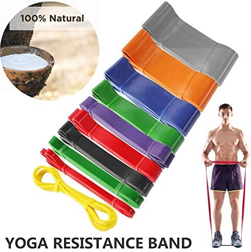 JCGJ Resistance Band Set, Pull Up Assist Bands - Stretch Resistance Band - Mobility Band Powerlifting Bands for Resistance Training, Physical Therapy. (Orange-83MM)