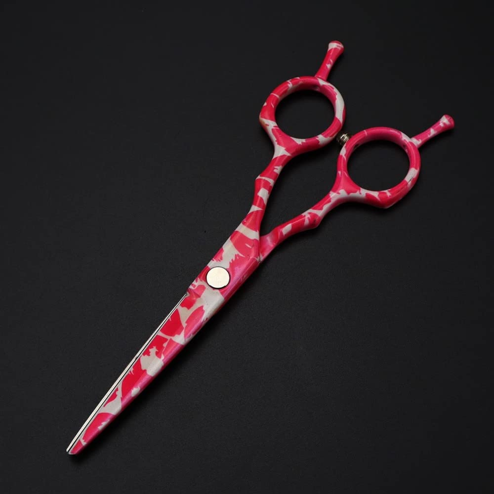 Hair Cutting Shears, 5.5 Inch Professional Japan 440c Steel Ceramics Hair Scissors Haircut Thinning Barber Cutting Shears Hairdresser Scissors (Color : Cutting scissor)