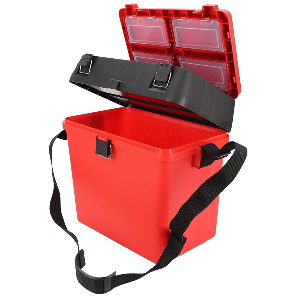 Fischenboxen. Angelbox, tragbarer Angeleimer, große Kapazität, Köderbox, Angelwerkzeugbox, Angelbehälter