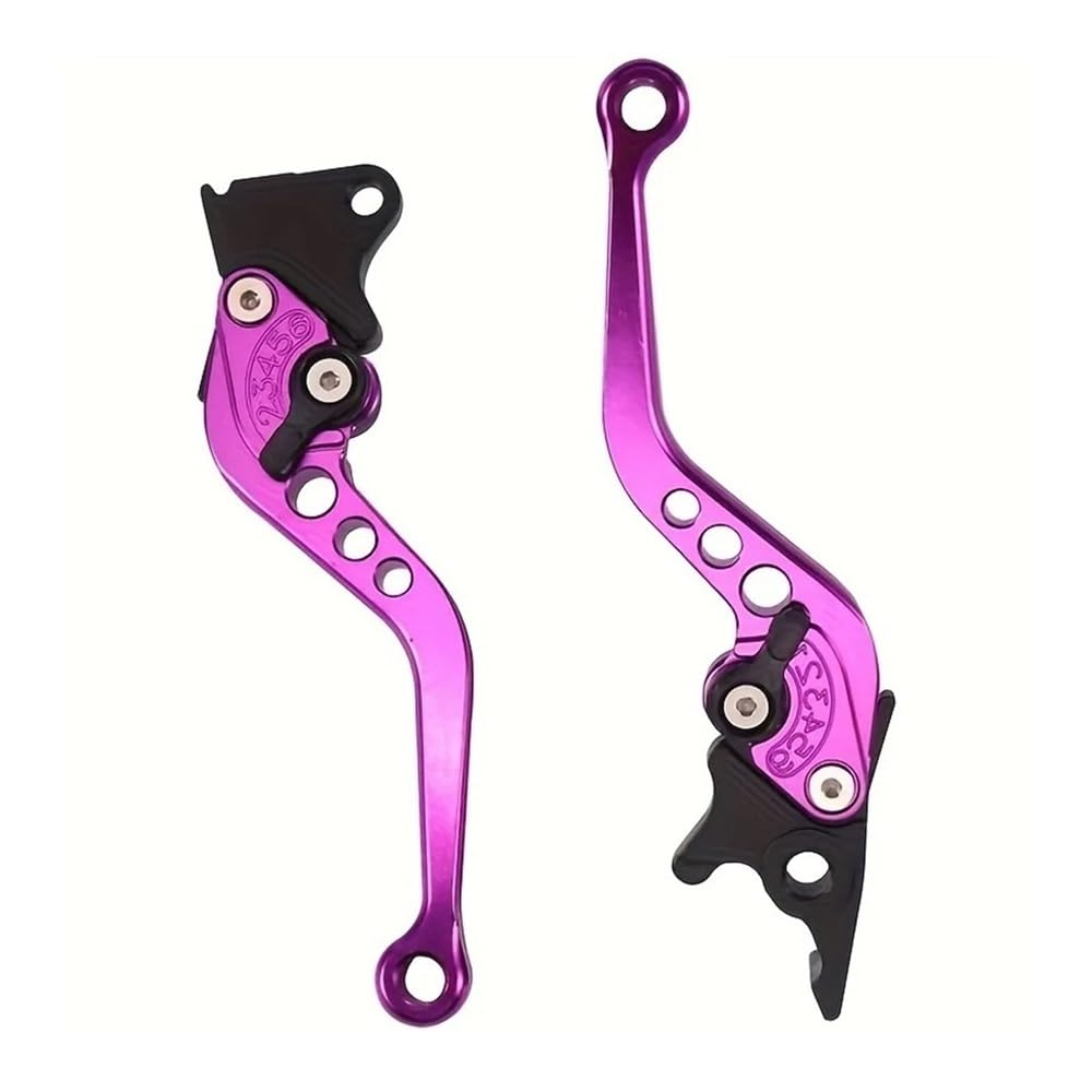 Yuegtik Motorcycle Universal Modified Adjustable Brake Clutch Levers Lever Handlebar Clutch Lever