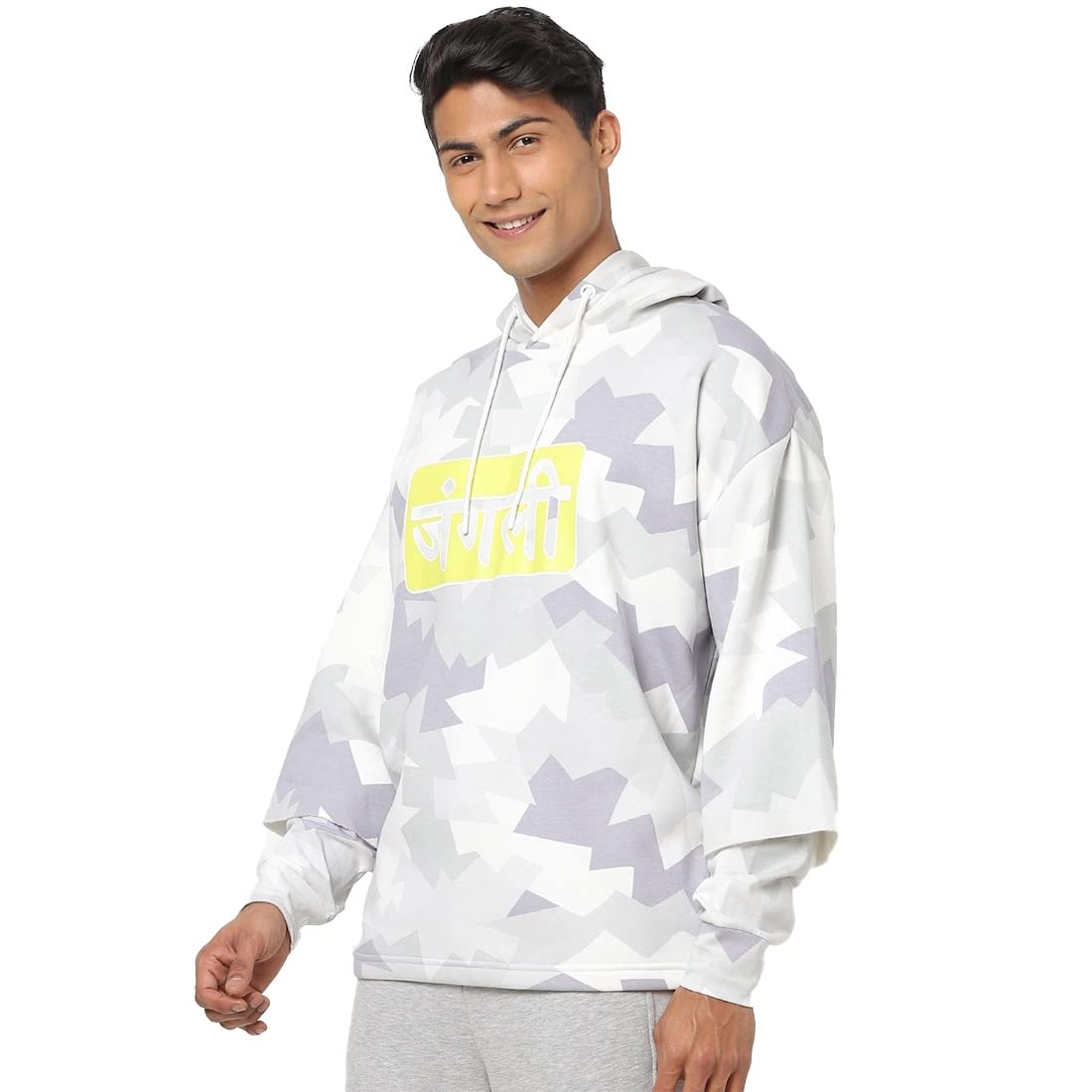 Men's Camouflage Oversized Fit Full Sleeve Fleece Hoodies-image-38