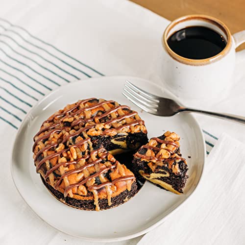 Adam Matthews Baking, Kentucky Woods Bourbon Cake In Wisconsin Wood Barrel, Aged Bourbon Cake, Fresh Walnuts, Chocolate And Caramel Drizzle, Gift For Parties And Holidays (10Oz, Wood Barrel Container/Box Included) #TOP2