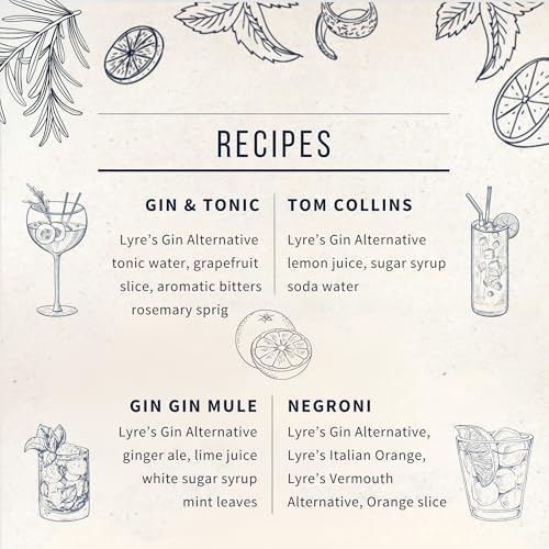 Image of Lyre's Gin Alternative, Non Alcoholic Gin, Alcohol Free Mocktail Mixer