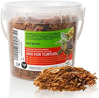 UGF mélange séché gammares et vers pour tortues, pot de 500 ml