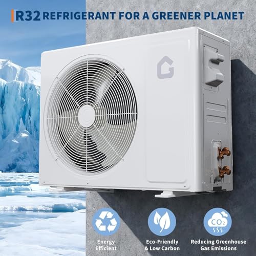 Image of Garvee 12000 BTU Mini Split Air Conditioner& Heater, 21 SEER2, Cools 750 Sq.Ft, Alexa Compatible, Inverter Tech Ductless Air Conditioner with WiFi & Remote Control /Self Cleaning /Installation Kit, 230V