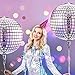 Gejoy 20 Pcs 22 Inch Disco Ball Balloons Large 4D Round Disco Balloons Laser Foil Metallic Mirror for 70s 80s Themed Bachelorette Bride Dancing Party New Year Decorations