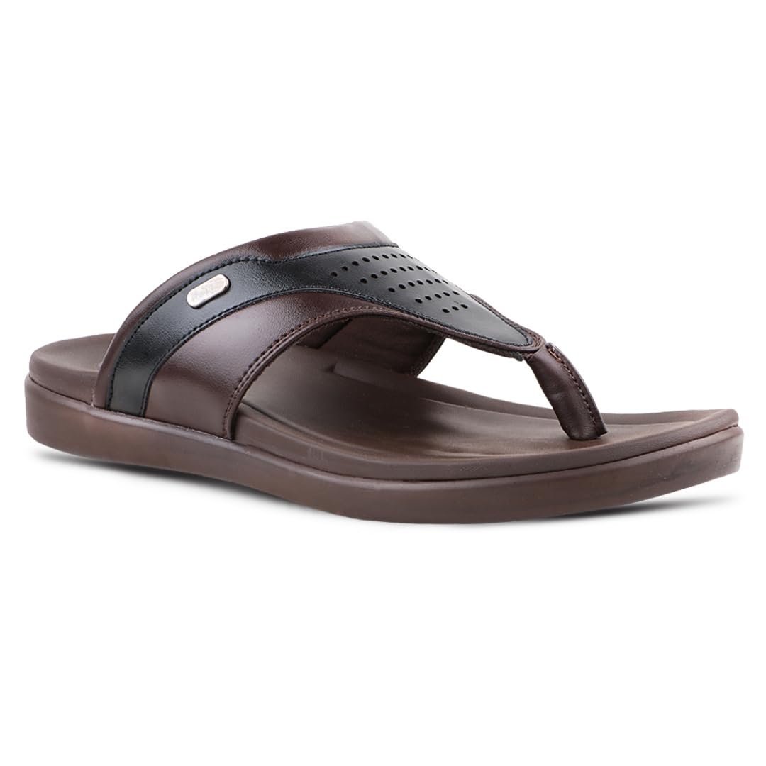 Men's Soft Bounce Technology Sandals | Comfort & Cushioned Footbed Sandal | Thong Lightweight Stylish Flip-Flop for All-Day Comfort-image-41