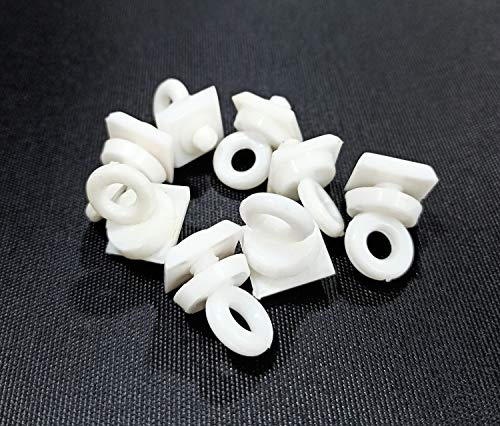Image of FAPBADRI End Cap /Lock for C Channel /Curtain Track, Material: Plastic, Colour: White - 10 Pieces