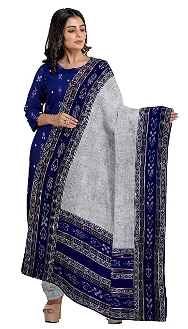 nuapatanapata Odisha Handloom Pure Cotton Traditional Sambalpuri Unstitched Salwar Suit Set CHUDIDAR SALWAR KAMEEZ in for Women, Ladies & Girls By Handloom NUA 107-picture-3