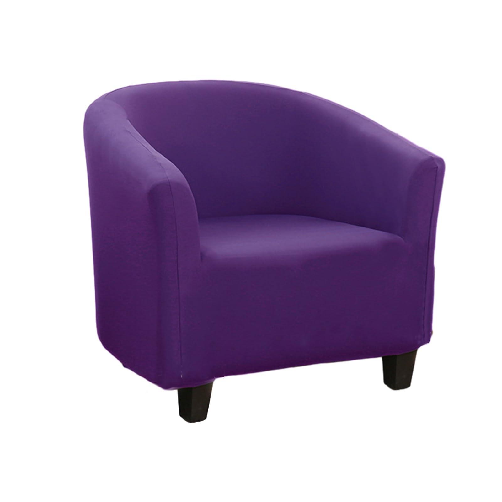 Pokrowiec na krzesło wannowe, pokrowce na krzesła kubełkowe o dużej rozciągliwości, miękkie pokrowce na krzesła klubowe, pokrowce na fotele (Color : Purple, Size : 2)