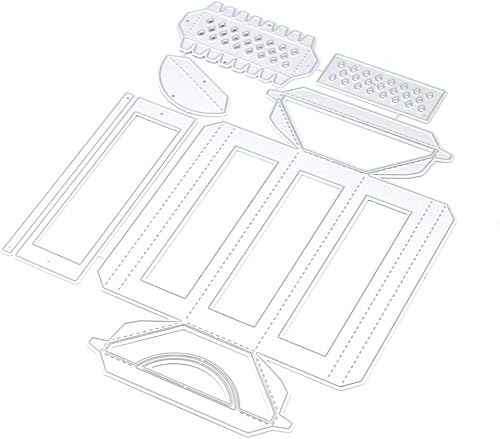 Miniatura 2 de KSCRAFT Plantillas de troqueles de corte de metal A6 para manualidades, álbumes de recortes, decoración en relieve, tarjeta de papel DIY