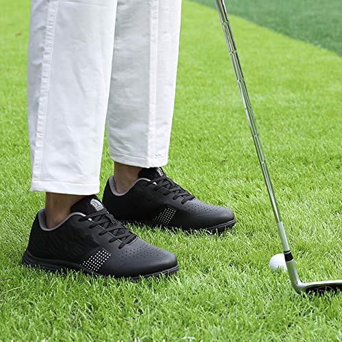 Image of Waterproof Professional Golf Shoes Men Spikes Golf Sneakers Male Outdoor Anti Slip Walking Footwears