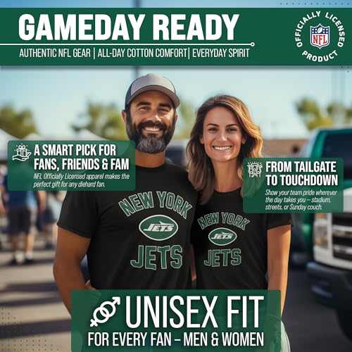 Image of NFL Gameday Cotton Blend T-Shirt for Men and Women - Licensed