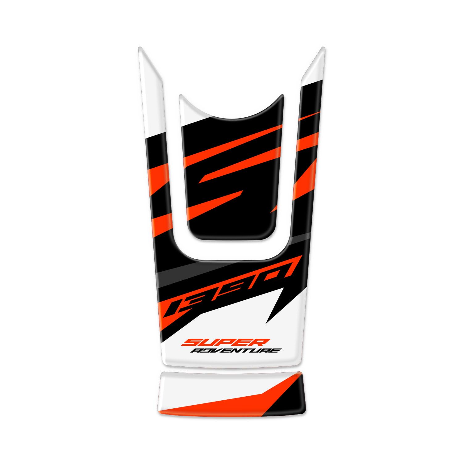 Az Graphishop osłona zbiornika z żywicy 3D kompatybilna z KTM 1390 Super Adventure S 2025-2026 ochrona przed uderzeniami i zadrapaniami akcesoria motocyklowe wyprodukowane we Włoszech GP-1390SAS-26