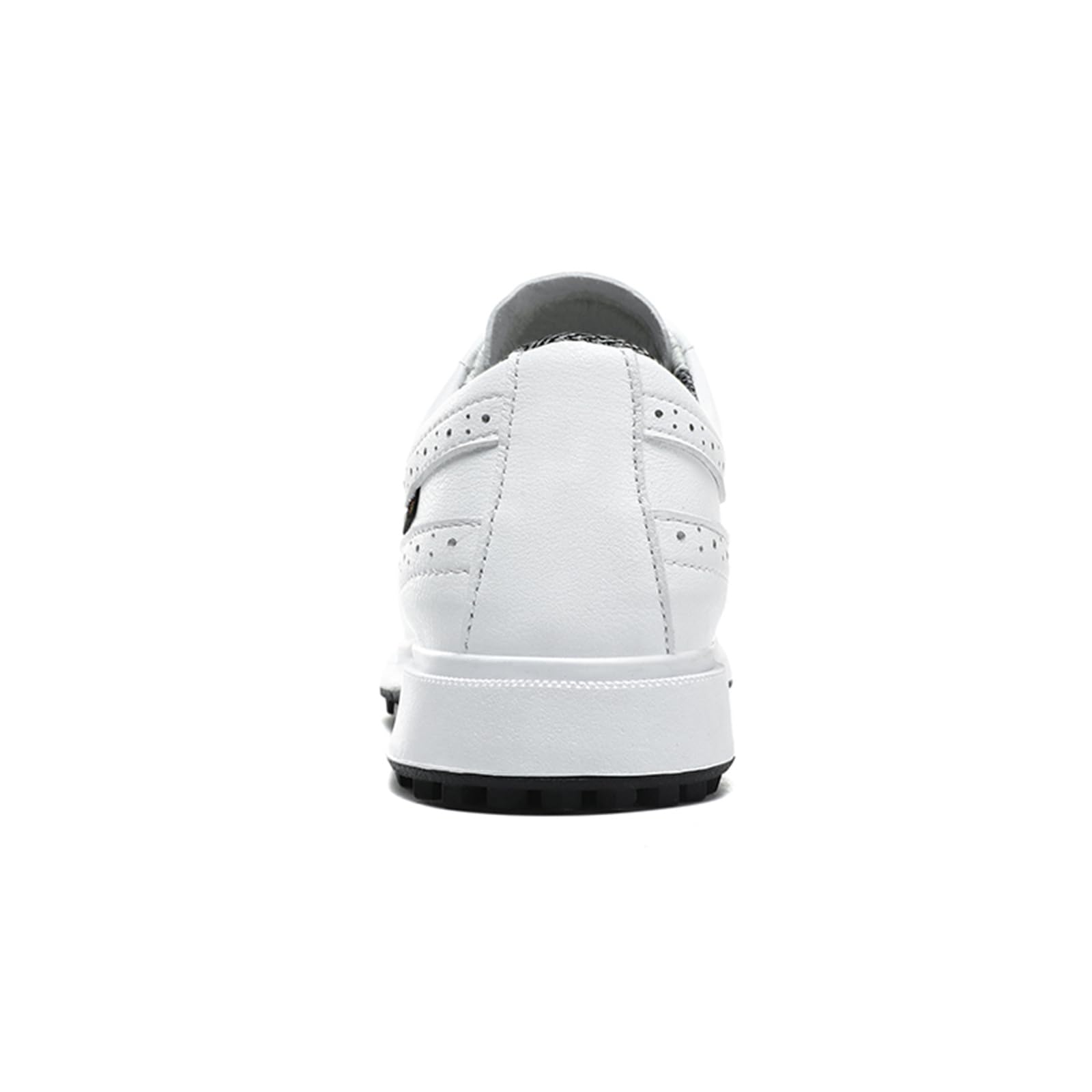 Scarpe Eleganti da Golf da Uomo Stringate in Pelle Oxford Antiscivolo Senza Tacchetti per Passeggiate Casual