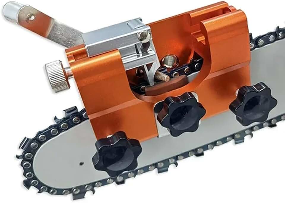 Afiador De Corrente Para Motosserra Com 3 Cabeças 8 A 20 Pol