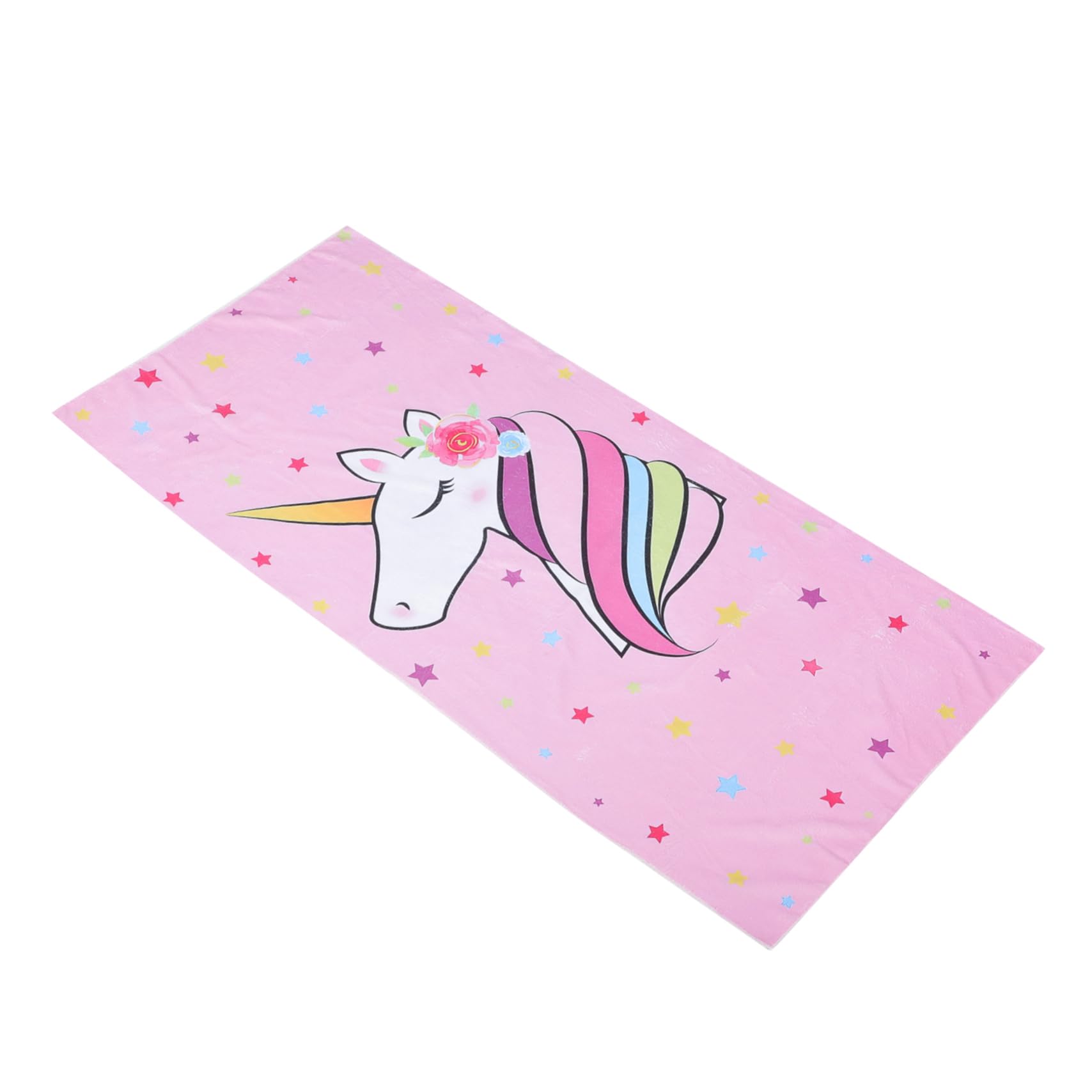 ULTECHNOVO 5 Pièces Serviette de Plage à Licorne Voyage Rose Enfants Couverture de Plage Filles Serviette de Plage Confortable Jolies Serviettes de Plage Fibre Superfine
