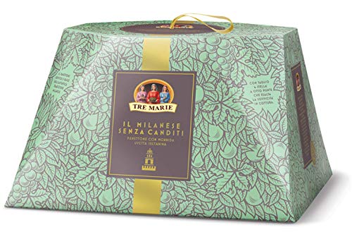 Tre Marie: "Il Milanese" Italian Panettone Milanese with Sultanas 1000g, 2.20pounds Package