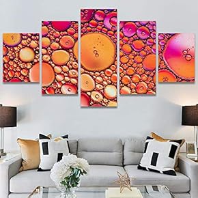 SIGNWIN 5 Panel Canvas Wall Art Organic Arrangement...