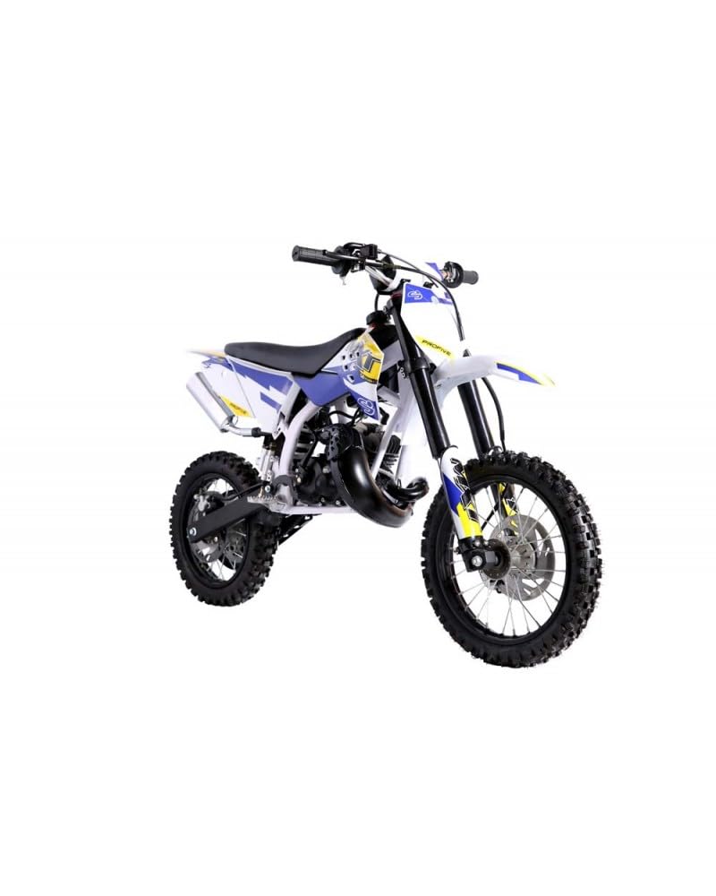 T-MOTO MiciCross MXT Replica Morini 50cc, Mini moto da cross bambini e ragazzi 14/12, Motocross Ragazzi 2 Tempi (Blu)