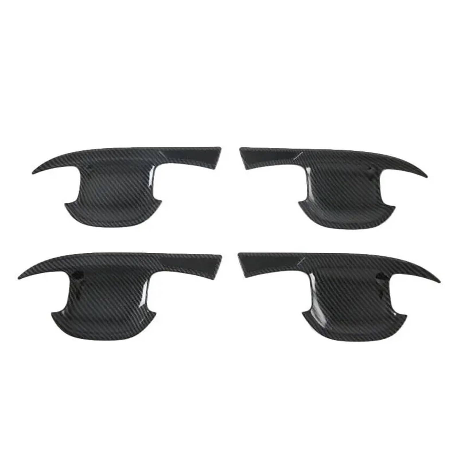 ASDDLLNN Exterior Sliding Door Handle for Kia for Sorento MQ4 2020-2023 Car Carbon Fiber Exterior Door Handle Bowl Moulding Cover Trim Sticker Decor(Carbon Fiber B)
