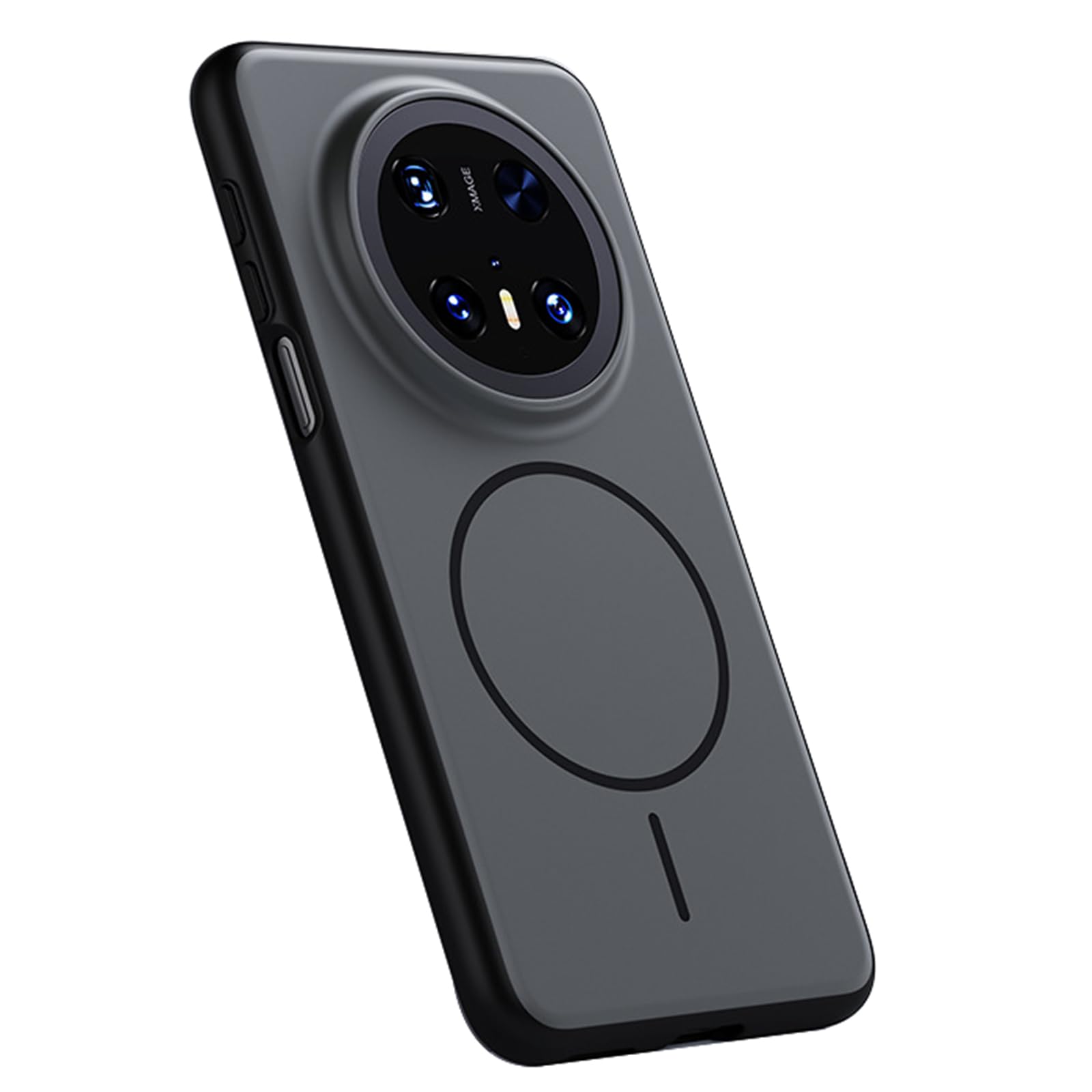 Magnetisch Hülle für Huawei Mate 80 ProMax/80 Pro/80, Dünne Gefrostet rutschfeste Schutzhülle Unterstützt Drahtlose Aufladung Handyhülle,Schwarz,8