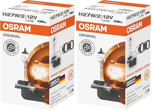 Evita multas con OSRAM H27W/2 881 de 27W sustituyendo tus luces fundidas con este pack de 2
