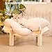 CheerPals Erhöhtes Katzenbett Blumenform, 55cm L&W Großes Katzensofa, Stilvoll Katzenstuhl mit Hochelastischer Weich Kissen, Katzenmöbel zum Schlafen für Alle Katze