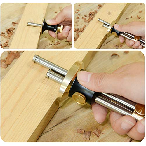 VILLCASE Calibre de MarcaÃ§Ã£o de Roda MarcaÃ§Ãµes de MarcaÃ§Ãµes de Madeira Ferramentas de MarcaÃ§Ã