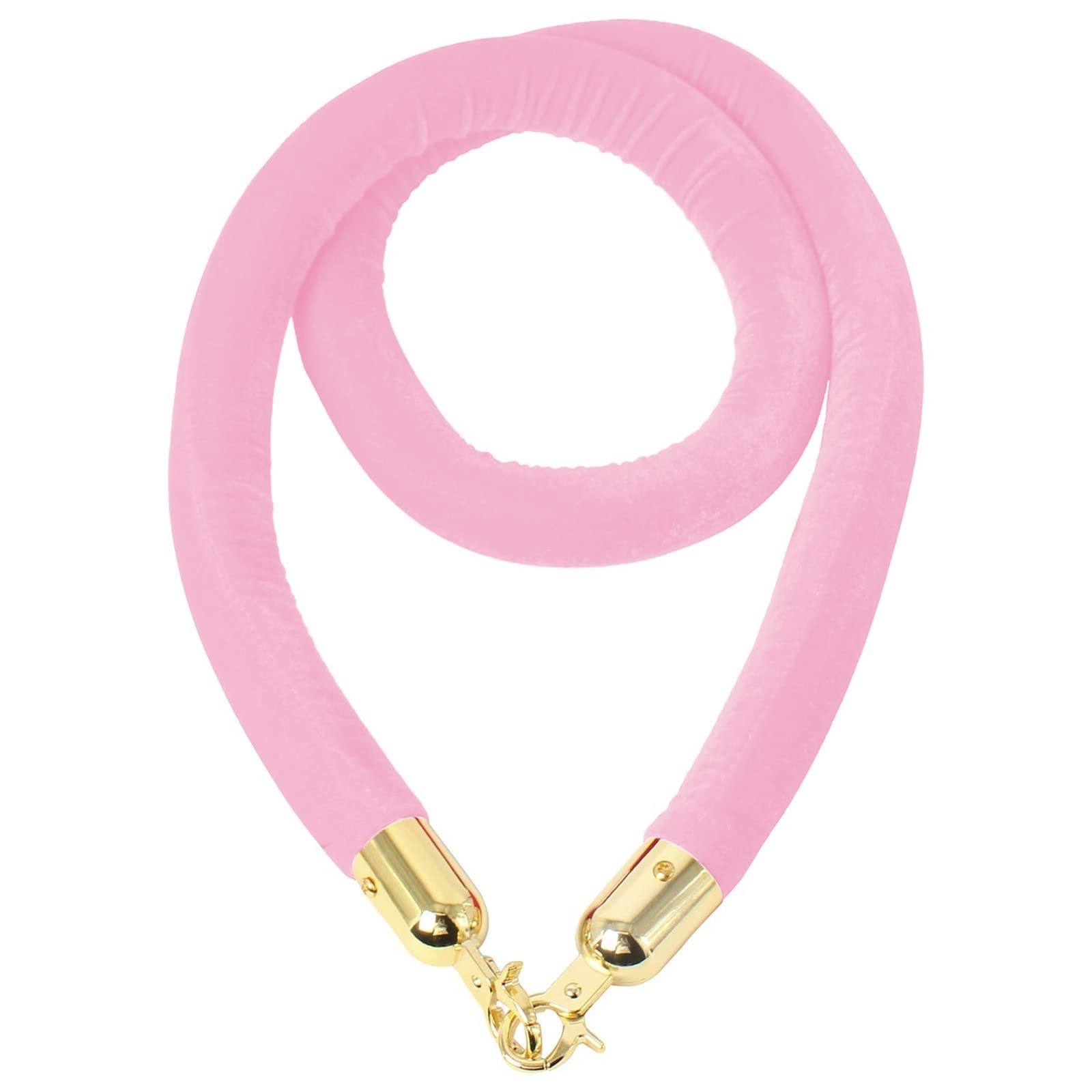 Guardrail rope， Industrial Stanchion Rope Cotton Core, Hanging Safey Barrier for Red Carpet Party Crowd Control(Pink,Length 2.2M/7.2Ft/86.6In)
