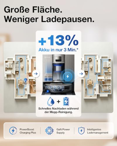 ECOVACS X12S OMNICYCLONE Care kit Saugroboter mit Wischfunktion, 53AW Blast – Ansicht 6