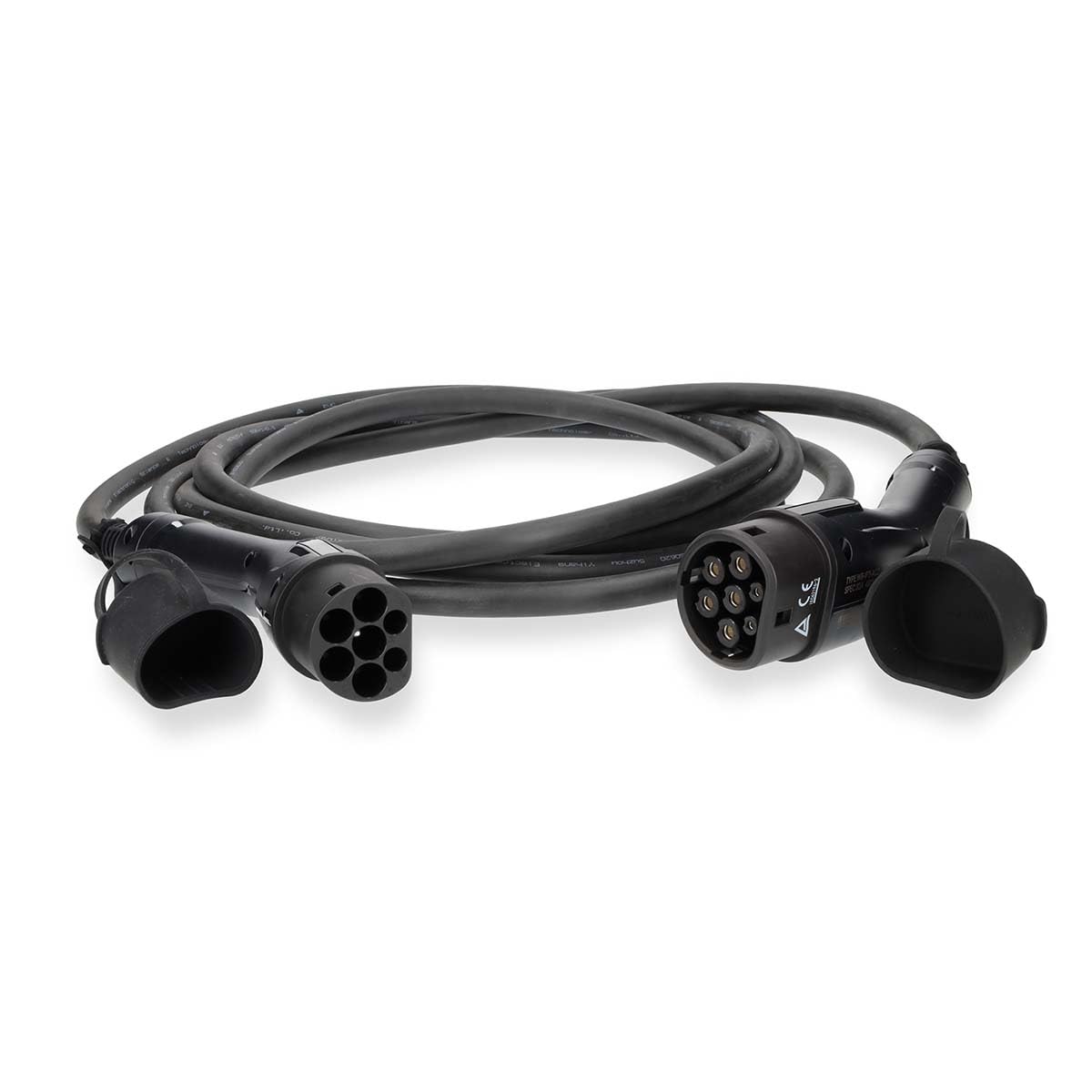 Nedis Kabel do pojazdów elektrycznych - Cable Type 2-16 A - 22000 W - 3-fazowy - 5,00 m - czarny - opakowanie kartonowe