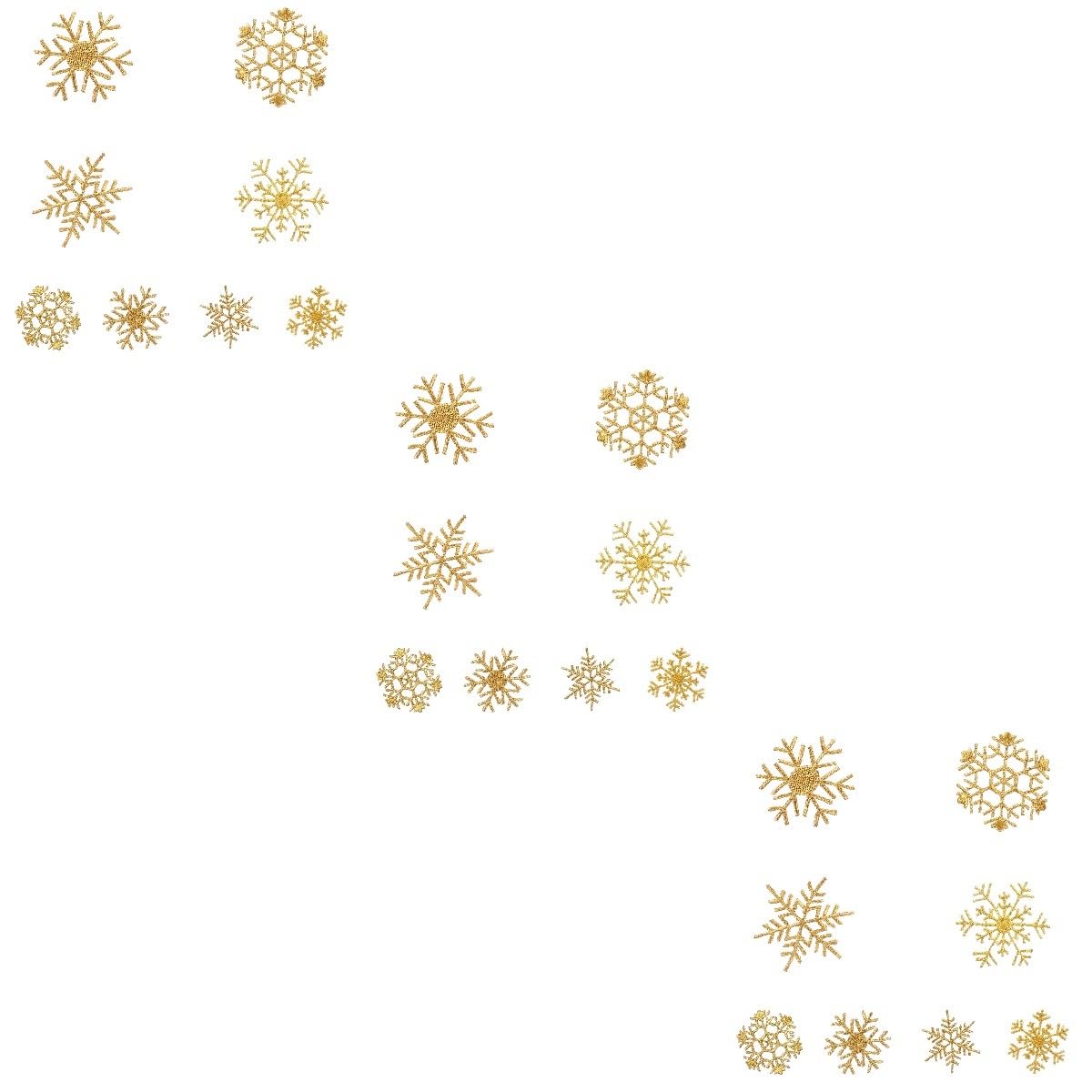 SHINEOFI Lot De 3 Patchs Décoratifs En Forme De Flocon De Neige Pour Vêtements Patchs Décoratifs En Tissu Pour Noël 8 Pièces X 3
