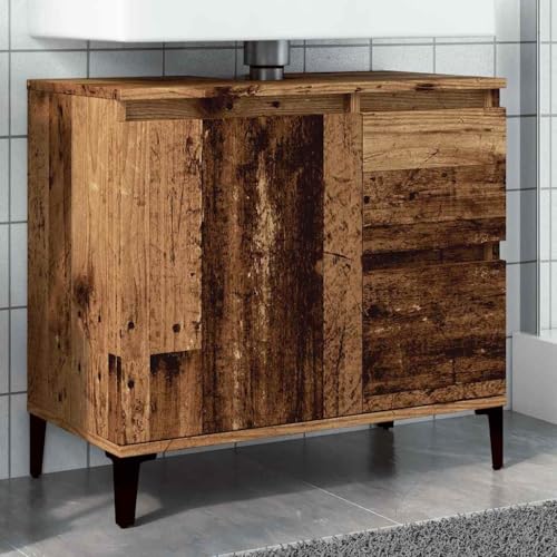 BOWEKAM Home & Garden- Mueble para fregadero de madera vieja, 65 x 33 x 60 cm, elección de muebles de madera