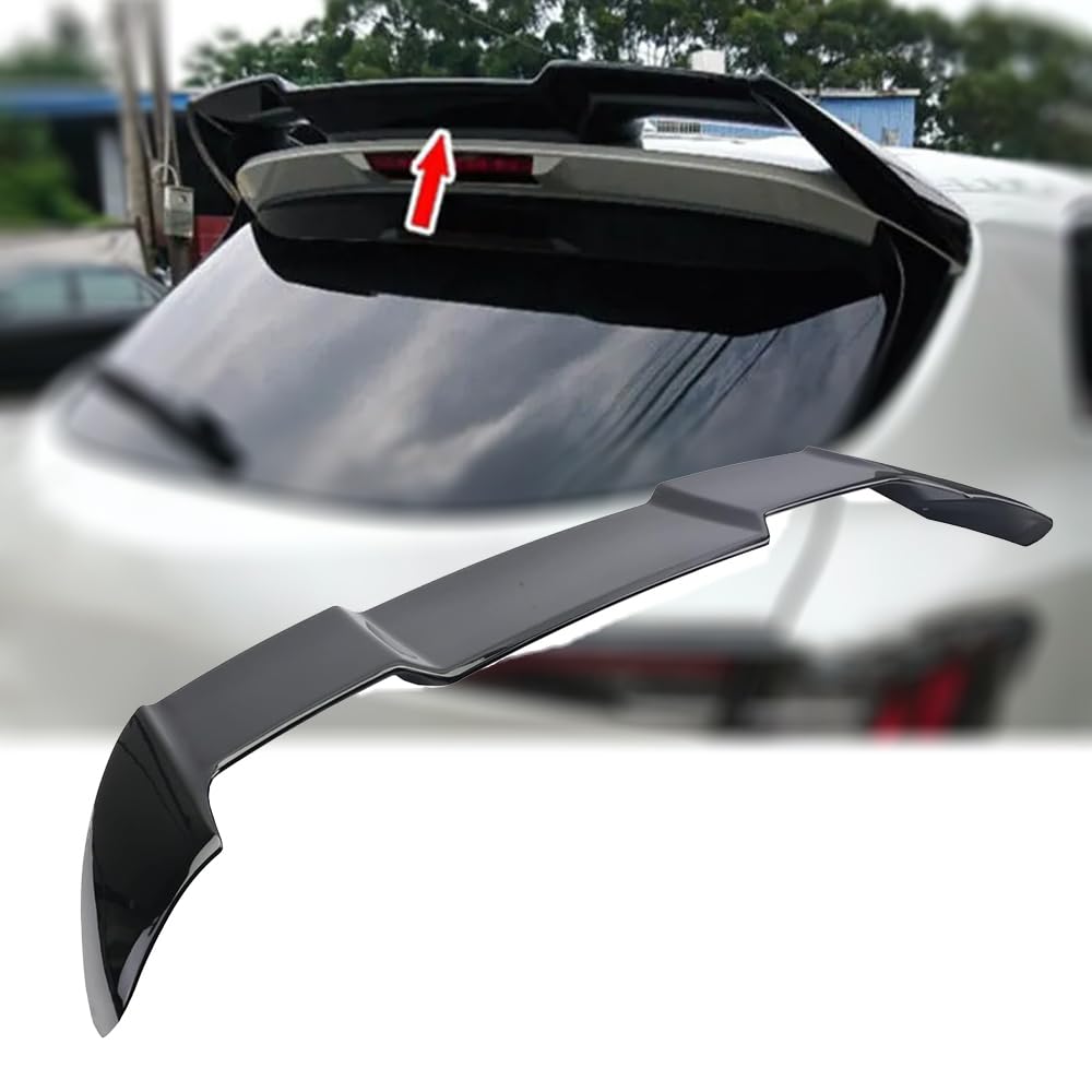 Rear Trunk Roof Spoiler Wing Compatible with Toyota Corolla 2019-2023 SE XSE Hatchback 4 Door ABS Glossy Black