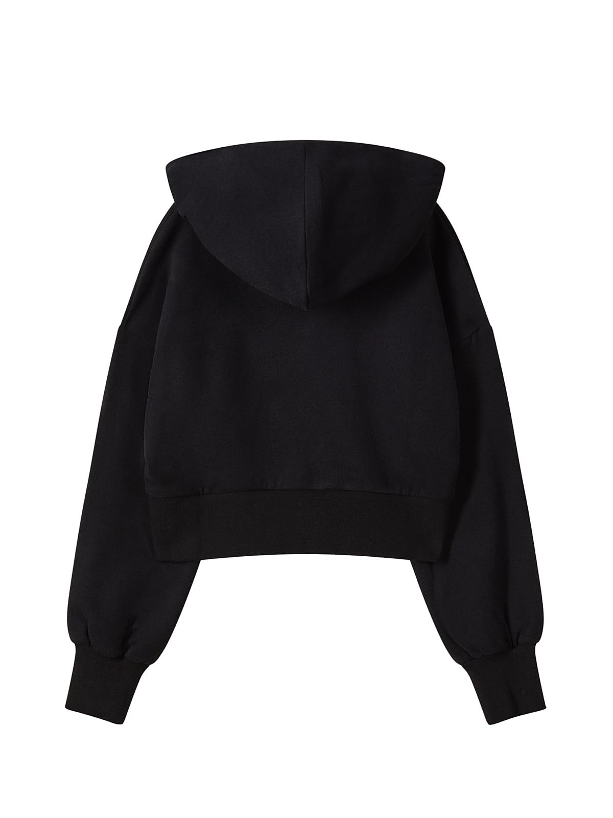 PATRIZIA PEPE Felpa con Cappuccio Zip Nera