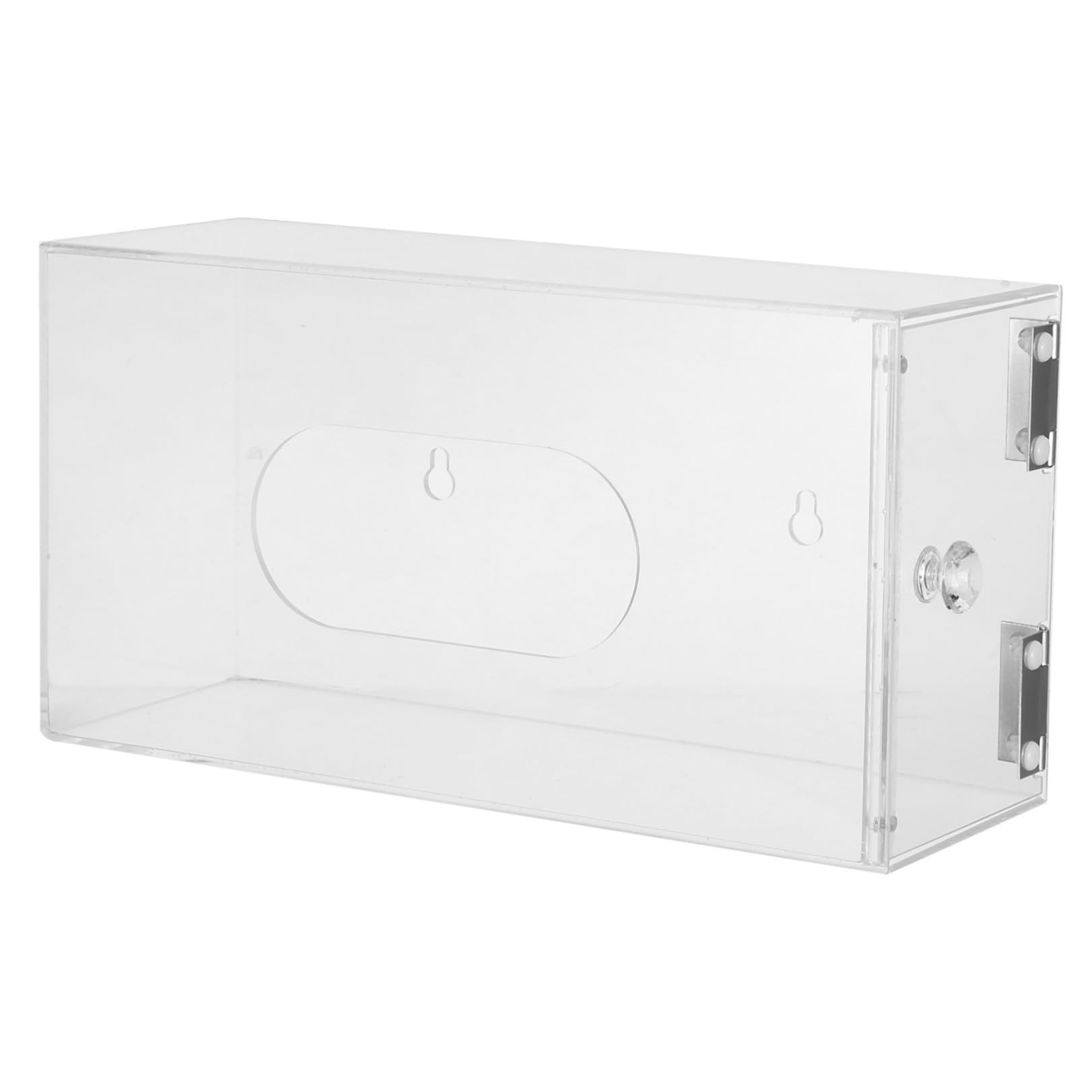 Amosfun Dispenser da Parete in Acrilico Trasparente per Mascherine e Guanti Erogazione Controllata e Facile Visibilità per Cliniche e Scuole