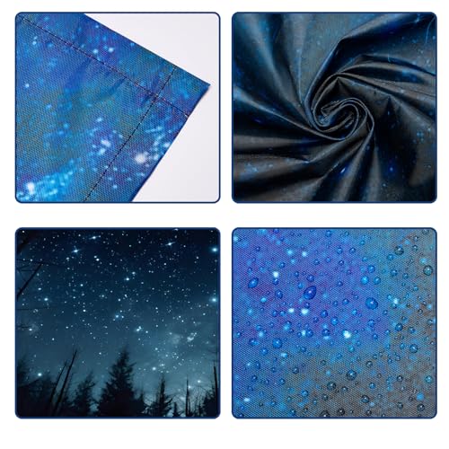 Image of ANGSYLTH 8 Pcs Fluorescent Light Covers - 4 x 2 Feet Covers for Ceiling Lights, 8 x 10 Magnetic Light Filters for Classroom, Office, Hospitals (Forests & Starry Sky-2)
