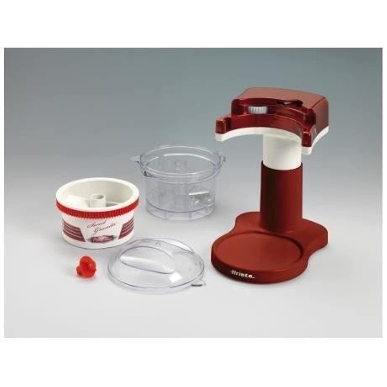 Ariete 78 Sweet Granita Macchina per Granita, Lama Acciaio Inox, Funzione Tritaghiaccio, 30 W, 23.0X15.5X18.5 Cm. Rosso