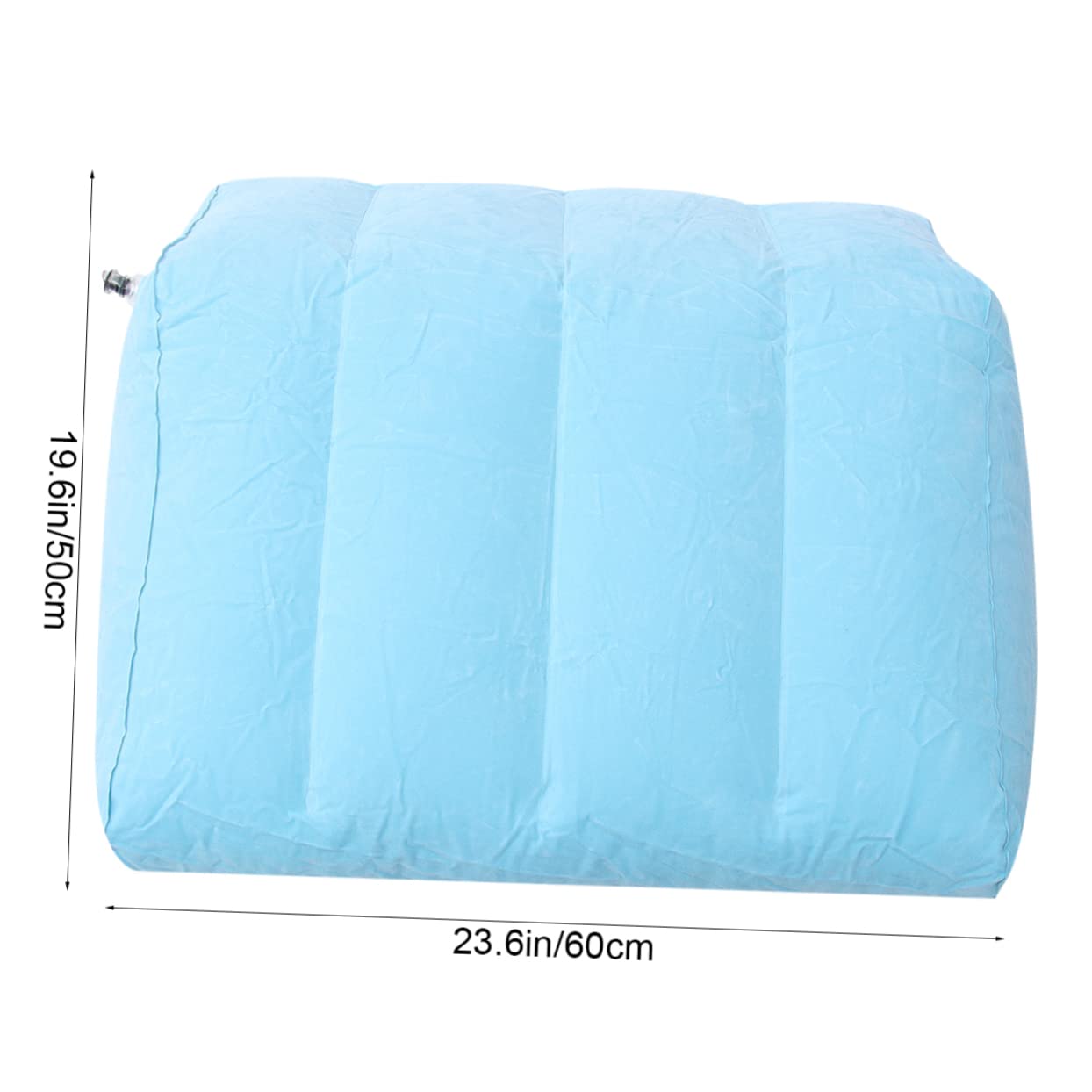 Ipetboom 1Pc Inflatable Leg Pillow for Comfort and Support Lightweight Portable Knee Cushion for Relaxing Leg Elevation for Travel Airplane Home Use Blue
